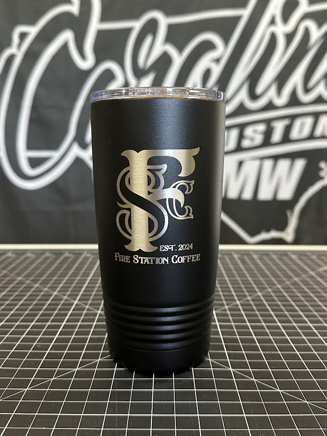 Fire Station Coffee 20 oz. Insulated Tumbler with Clear Lid