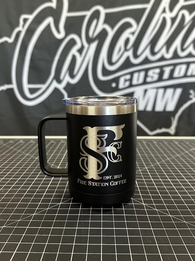 Fire Station Coffee 15 oz. Insulated Mug with Slider Lid