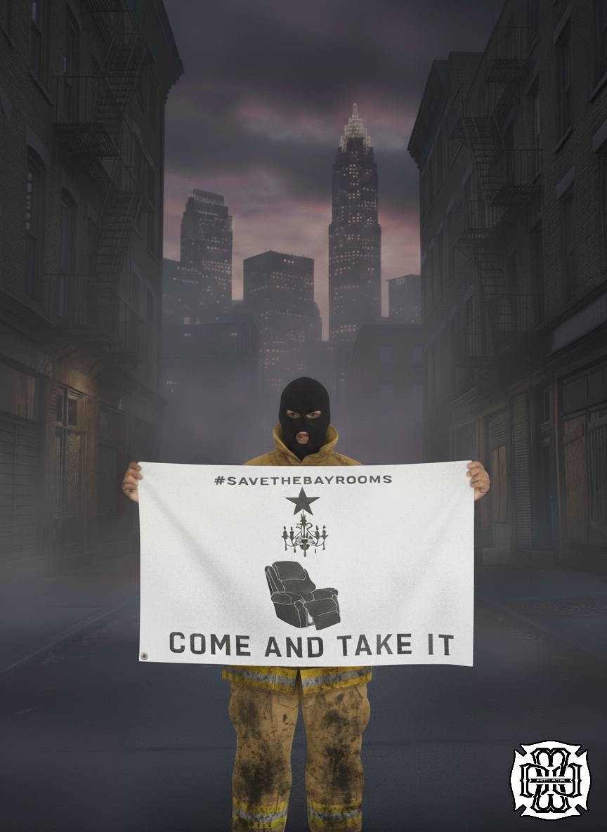 #SaveTheBayRooms Flag